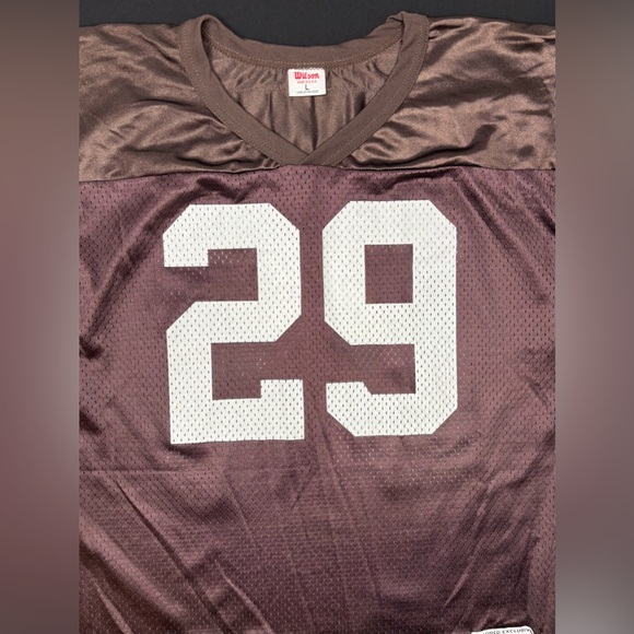 Vintage 90s Eric Turner Cleveland Browns Wilson Jersey #29 Men’s L Made In USA - Picture 4 of 6